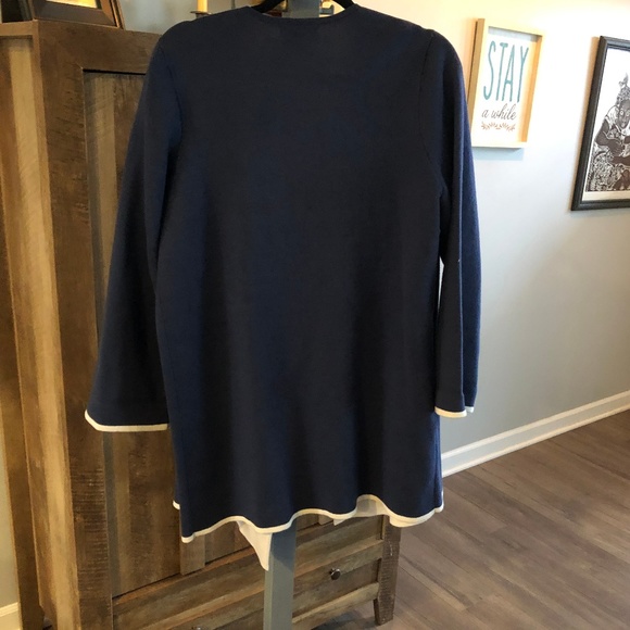 ALFANI Cardigan Jacket Navy/Cream - OS - Picture 5 of 5